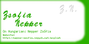 zsofia nepper business card
